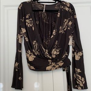 Free People - Olive Bell Sleeve Top